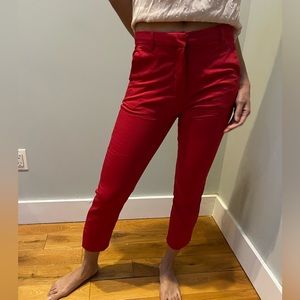Red formal pants